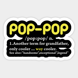 Pop Pop Gifts Grandpa Sticker